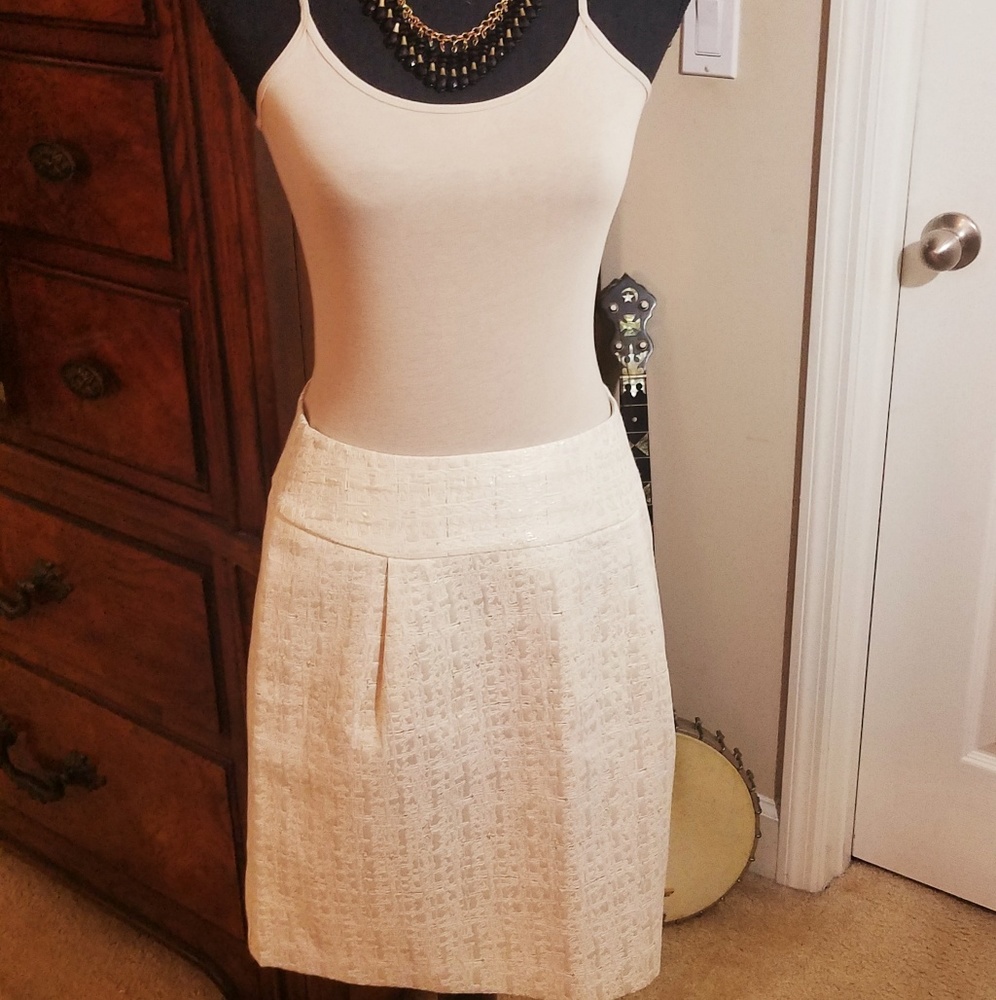Cream with gold threading Skirt